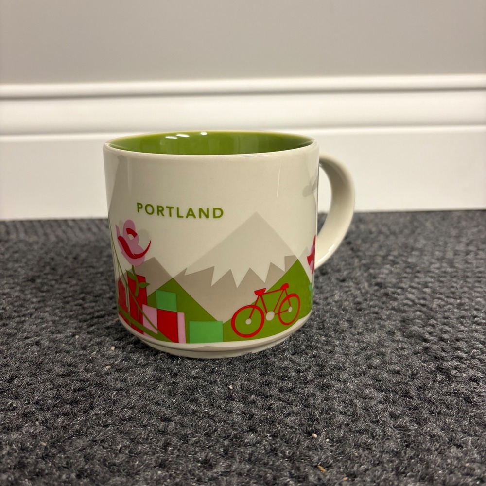 Starbucks You Are Here Collection Portland Mug 14oz Coffee Cup Oregon 2015